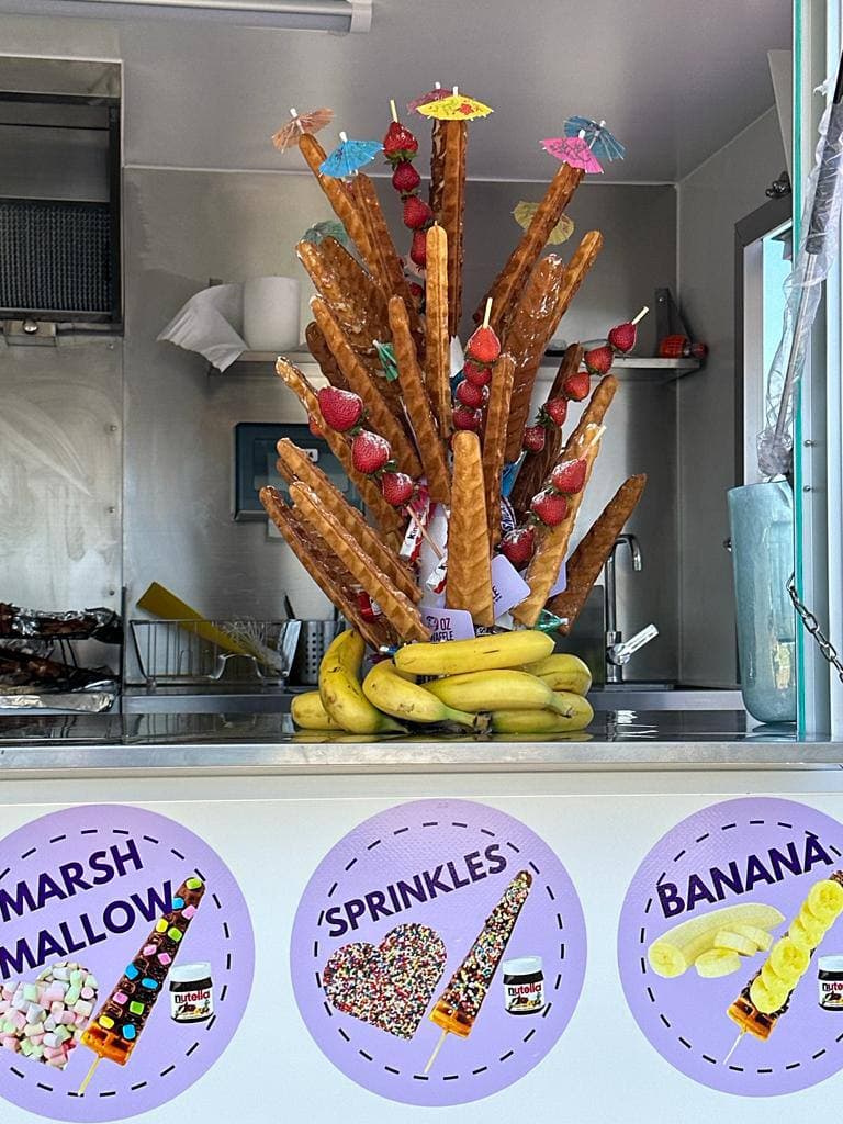 Waffle on a stick